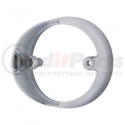 32121 by UNITED PACIFIC - Light Bezel - Chrome, Plastic, 3" Round, LED Light, Marker, with Side Visor