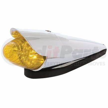 36755 by UNITED PACIFIC - Truck Cab Light - 19 LED Beehive Grakon 1000, with Visor, Amber LED/Amber Lens