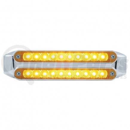 37196 by UNITED PACIFIC - Turn Signal Light - Dual 10 LED 6.5" Light Bars, Amber LED/Amber Lens