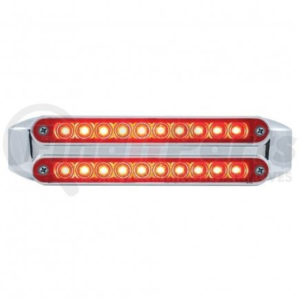 37197 by UNITED PACIFIC - Brake/Tail/Turn Signal Light - Dual 10 LED 6.5", Bars, Red LED/Red Lens