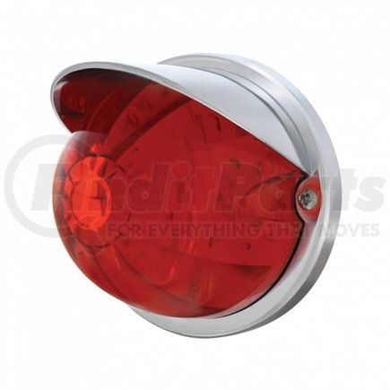 37271 by UNITED PACIFIC - Truck Cab Light - 17 LED Watermelon Flush Mount Kit, with Visor, Red LED/Red Lens