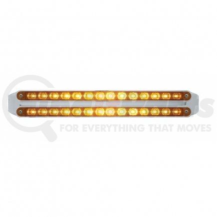 37665 by UNITED PACIFIC - Turn Signal Light - Dual 14 LED 12" Light Bars, Amber LED/Amber Lens