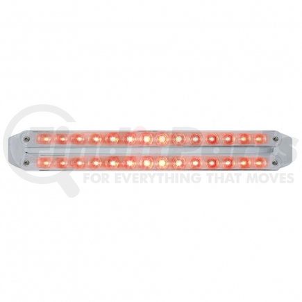 37676 by UNITED PACIFIC - Brake/Tail/Turn Signal Light - Dual 14 LED 12", Bars, Red LED/Chrome Lens