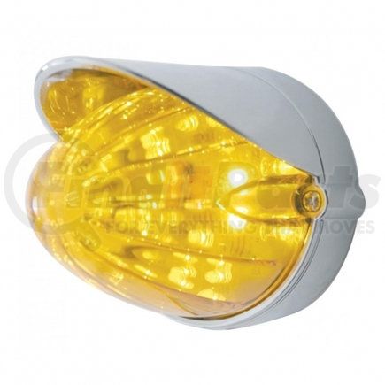 37711 by UNITED PACIFIC - Auxiliary Light - 19 LED Watermelon Grakon 1000 Flush Mount Kit, with Visor, Amber LED/Amber Lens