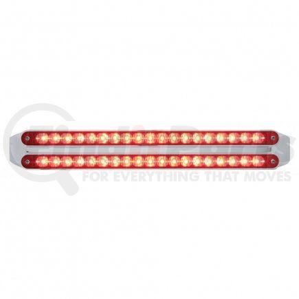 37679 by UNITED PACIFIC - Brake/Tail/Turn Signal Light - Dual 19 LED 12" Reflector, Bars, Red LED/Red Lens