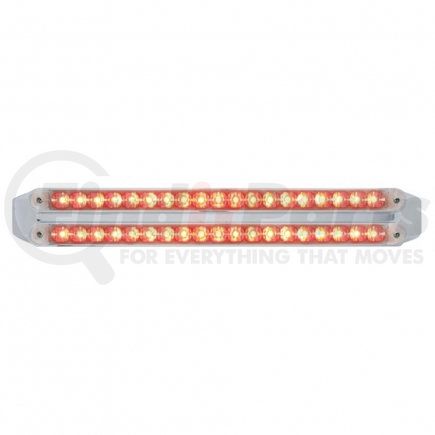 37681 by UNITED PACIFIC - Brake / Tail / Turn Signal Light - Dual, 19 LED, 12" Reflector Light Bars, Red LED, Clear Lens