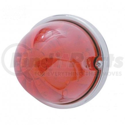 37905 by UNITED PACIFIC - Truck Cab Light - 17 LED Watermelon Flush Mount Kit, Red LED/Red Lens