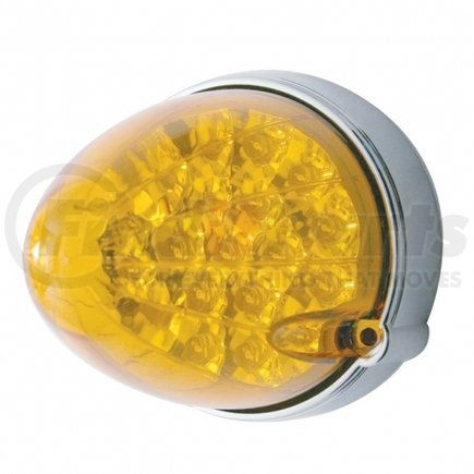 37982 by UNITED PACIFIC - Truck Cab Light - 19 LED Reflector, Grakon 1000 Style, Flush Mount, Amber LED/Amber Lens
