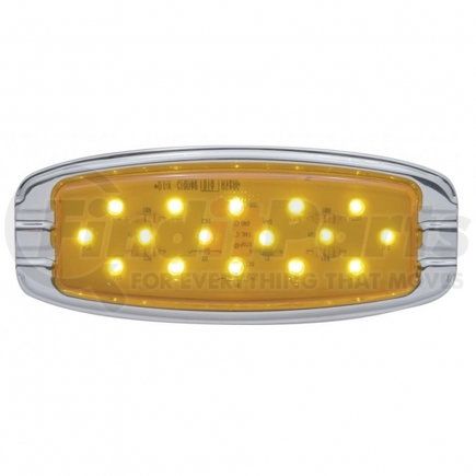39939 by UNITED PACIFIC - Clearance/Marker Light - 16 LED, Retro ,Amber LED/Amber Lens, Flush Mount