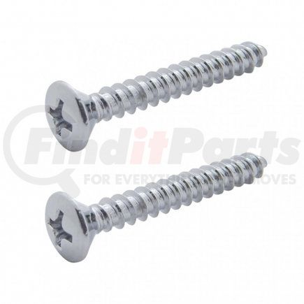40985-1P by UNITED PACIFIC - Mounting Screw - Chrome, Stainless Steel, for Kenworth Dome/Map Light Cover