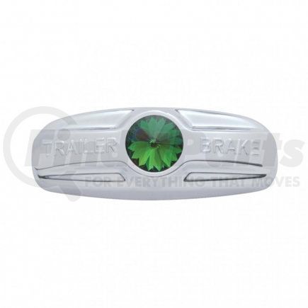 41994 by UNITED PACIFIC - Trailer Air Brake Hand Brake Cover - With Green Diamond, for Freightliner