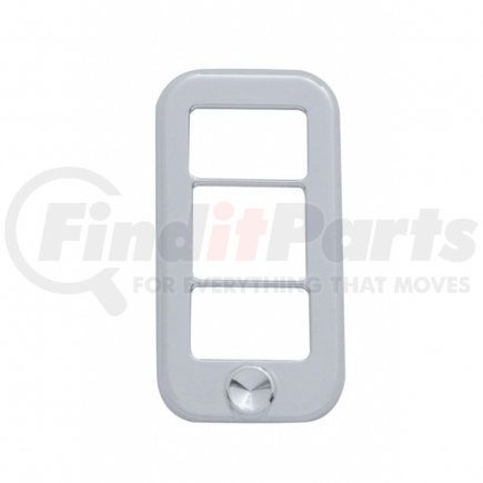 42039 by UNITED PACIFIC - Rocker Switch Cover - with 3 Openings, with Indented, for Freightliner