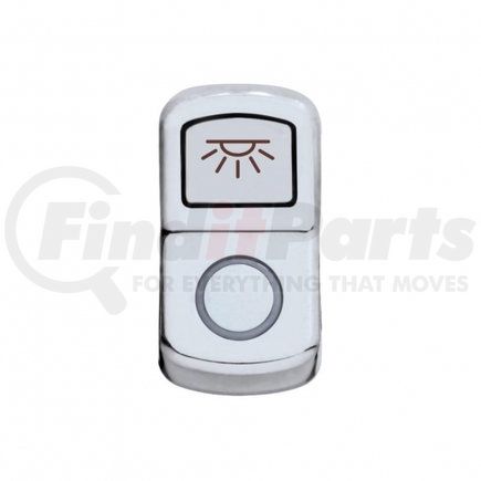 45032 by UNITED PACIFIC - Rocker Switch Cover - "Cab Light" Chrome, Plain