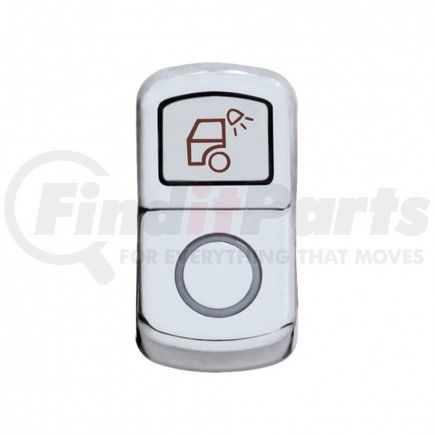 45136 by UNITED PACIFIC - Rocker Switch Cover - "Load Light" Chrome, Plain