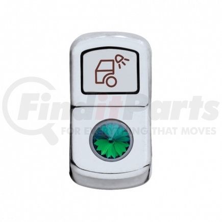45141 by UNITED PACIFIC - Rocker Switch Cover - "Load Light", with Green Diamond