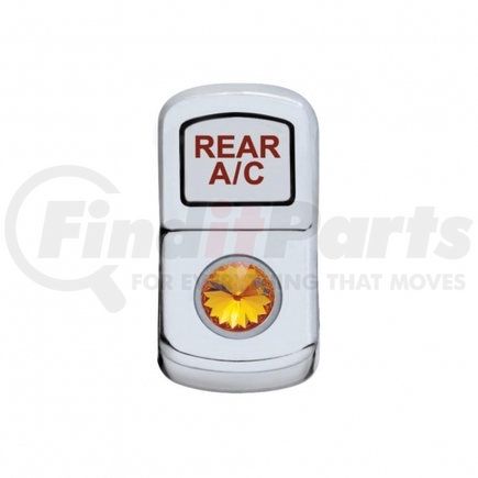 45170 by UNITED PACIFIC - Rocker Switch Cover - "Rear A/C", with Amber Diamond