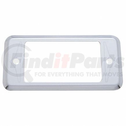 48028B by UNITED PACIFIC - Dash Panel Pocket Cover - Etched Stainless "A", for Peterbilt