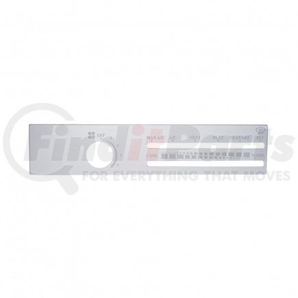 48301 by UNITED PACIFIC - A/C Control Plate - Stainless, for Freightliner