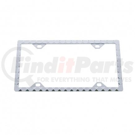 50049 by UNITED PACIFIC - License Plate Frame - Chrome, Diamond