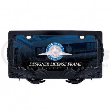 50115 by UNITED PACIFIC - License Plate Frame - Black, Scorpion