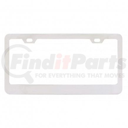50099B by UNITED PACIFIC - License Plate Frame - Chrome, Wide Bottom, 2 Hole
