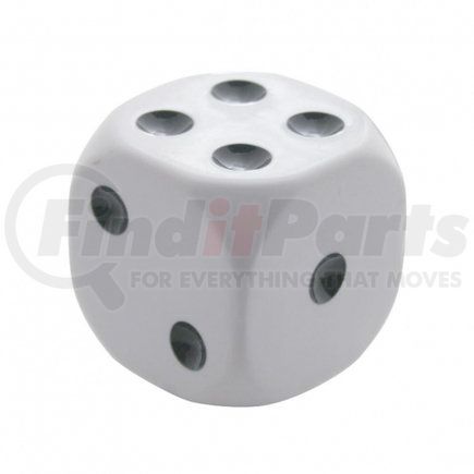 70014 by UNITED PACIFIC - Manual Transmission Shift Knob - Gearshift Knob, White Dice