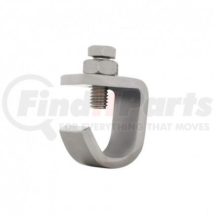 86052P by UNITED PACIFIC - Bumper Guide Clamp Kit - Stainless Steel, J-Clamp, Heavy Duty, with Hardware