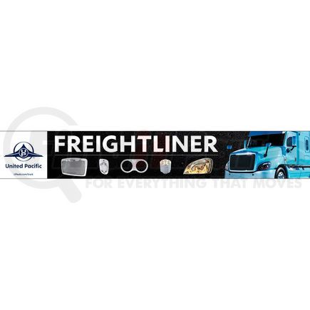 99034 by UNITED PACIFIC - Product Identification Label - 46" X 7" Freightliner Header Sign