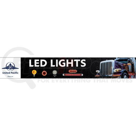 99036 by UNITED PACIFIC - Product Identification Label - 46" X 7" LED Fixture/Header Sign