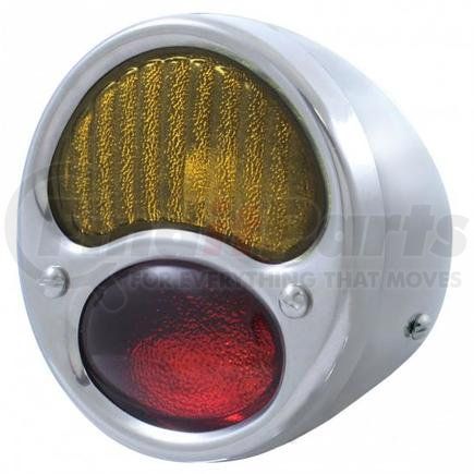 A1002-12VR by UNITED PACIFIC - Tail Light - 12V, with Stainless Steel Housing, for 1928-1931 Ford Model A