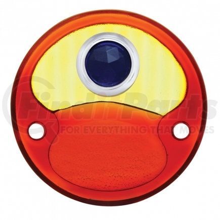 A1004BD by UNITED PACIFIC - Tail Light - Red & Amber Lens, with Blue Dot, for 1928-1931 Ford Model A