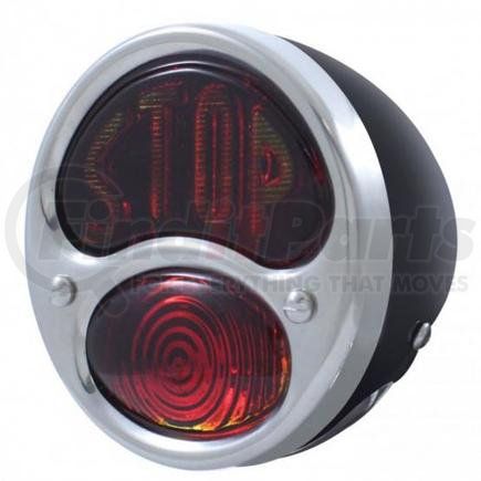 A1037-12VSTP by UNITED PACIFIC - Tail Light - 12V "STOP" Lens, with Black Housing, for 1928-1931 Ford Model A