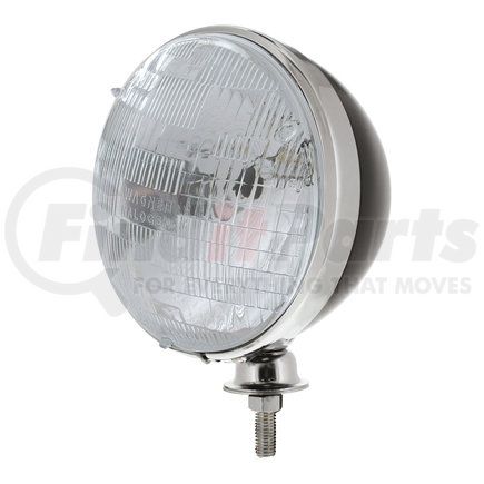 A5022BSB by UNITED PACIFIC - Headlight - 7", 12V, Dietz Style, with Chrome Bezel & 6014 Seal Beam Bulb