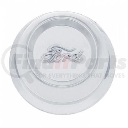 A6007 by UNITED PACIFIC - Axle Hub Cap - Stainless Steel, for 1928-1929 Ford Model A