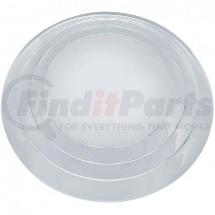 A6030 by UNITED PACIFIC - Axle Hub Cap - Stainless Steel, Three Rings Smooth, for 1932-1935 Ford Car and Truck