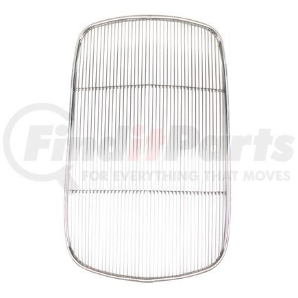 B20341 by UNITED PACIFIC - Grille Insert - Stainless Steel, Original Style, without Crank Hole, For 1932 Ford Car