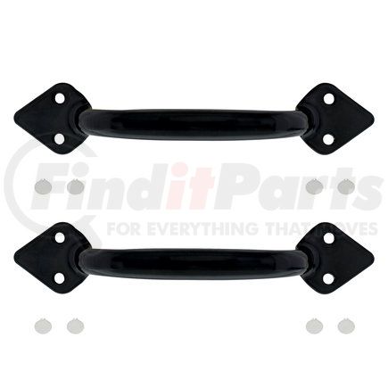 B20359 by UNITED PACIFIC - Hood Handle - Set, Black, for 1928-1932 Ford Car/1932-1934 Truck