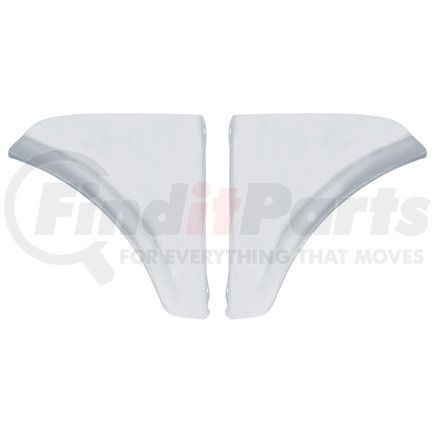 C1005 by UNITED PACIFIC - Fender Flare - Fender Skirt Scuff Pads, Stainless Steel, for 1965-66 Chevy Passenger Car