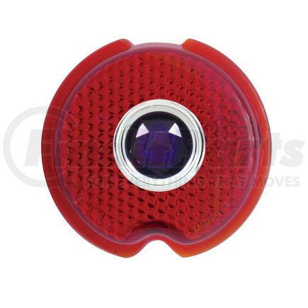 C3901-1 by UNITED PACIFIC - Tail Light Lens - Glass, with Blue Dot, for 1939 Chevy Passenger Car