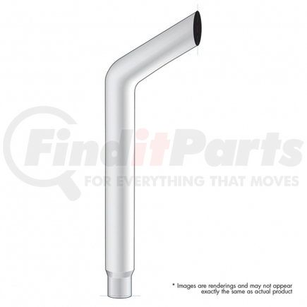 B3-75-036 by UNITED PACIFIC - Exhaust Stack Pipe - 7", Bull, Reduce To 5" OD Bottom, 36" L