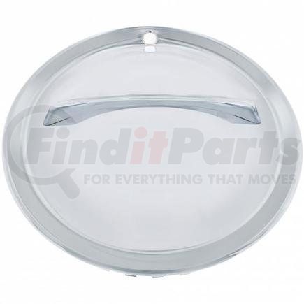 BHC02-15 by UNITED PACIFIC - Axle Hub Cap - 15", Chrome, Single Bar