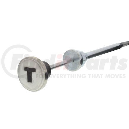 C475301 by UNITED PACIFIC - Throttle Cable - Stainless Steel, with Maroon Knob, for 1947-1953 Chevy Truck