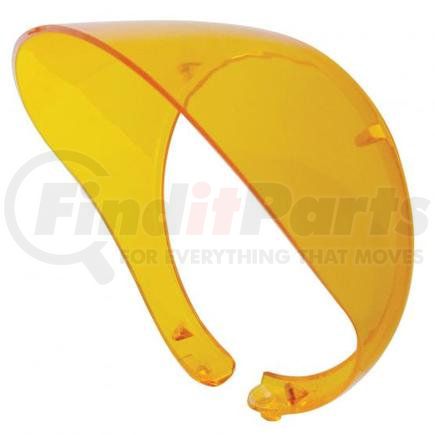 C5001-2A by UNITED PACIFIC - Door Mirror Rain Guard Visor - Mirror Visor, Translucent, Plastic, with Mounting Hardware, Amber