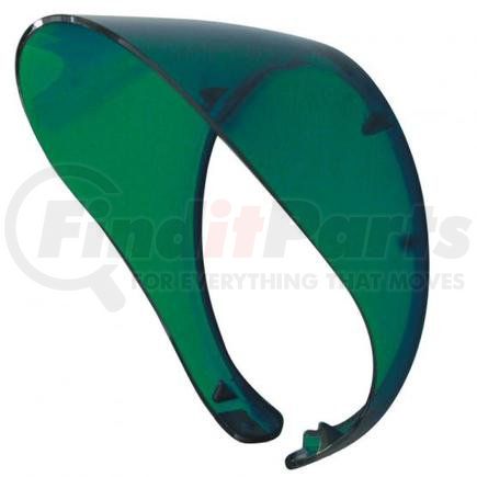 C5001-2G by UNITED PACIFIC - Door Mirror Rain Guard Visor - Mirror Visor, Translucent, Plastic, with Mounting Hardware, Green