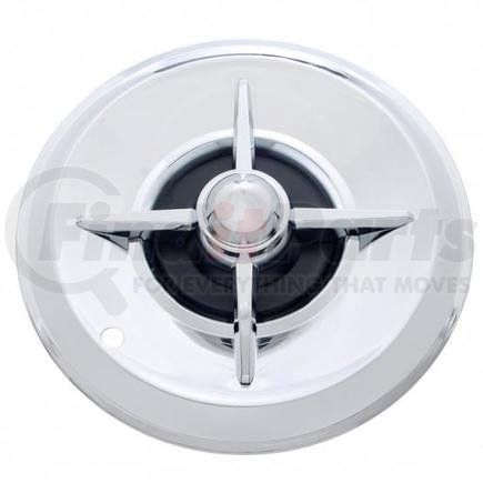 C5030 by UNITED PACIFIC - Axle Hub Cap - 15", Chrome, Lancer