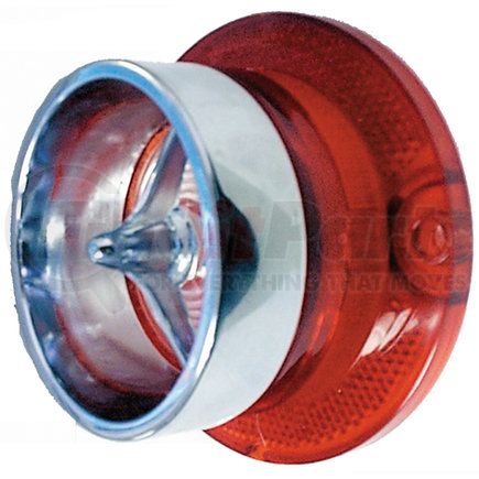 C6304 by UNITED PACIFIC - Back Up Light Lens - Back Up Lens, with Chrome Rim, for 1963 Chevy Passenger Car