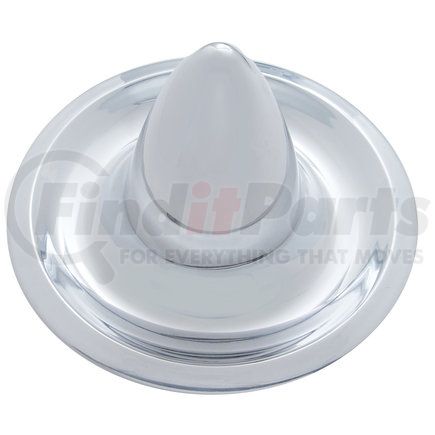 C6709 by UNITED PACIFIC - Axle Hub Cap - Set, Bullet Top Style, for 1967 Chevy Passenger Car