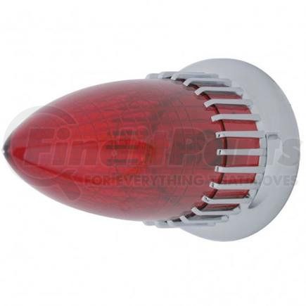 C8017 by UNITED PACIFIC - Tail Light - 1959 Cadillac Style, with Flush Mount Bezel, Red Lens