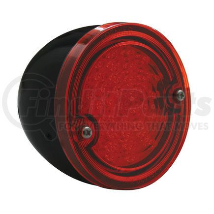 CTL6066BR by UNITED PACIFIC - Tail Light Assembly - LED, with Black Housing, Red Lens, for 1960-1966 Chevy & GMC Stepside Truck