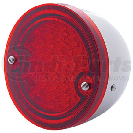 CTL6066SR by UNITED PACIFIC - Tail Light - 41 LED, with Stainless Steel Housing, Red Lens, Passenger Side